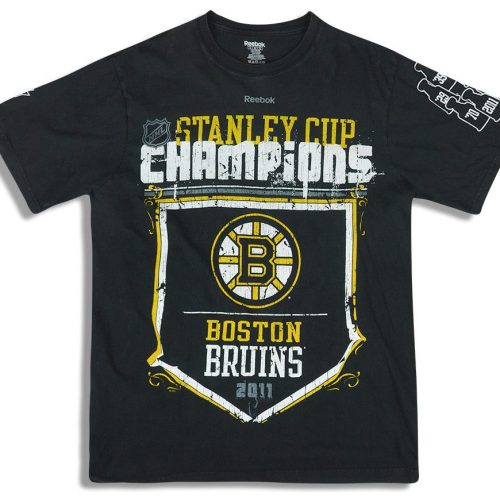 2011 BOSTON BRUINS STANLEY CUP CHAMPIONS REEBOK GRAPHIC TEE XL