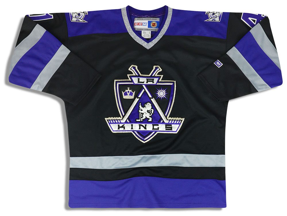 2001-02 LA KINGS ALLISON #41 CCM JERSEY (AWAY) M 1 jlh 0864