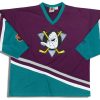 1990's ANAHEIM DUCKS #22 CAMPRI TEAMLINE JERSEY (AWAY) L 4 jlh 0870 1