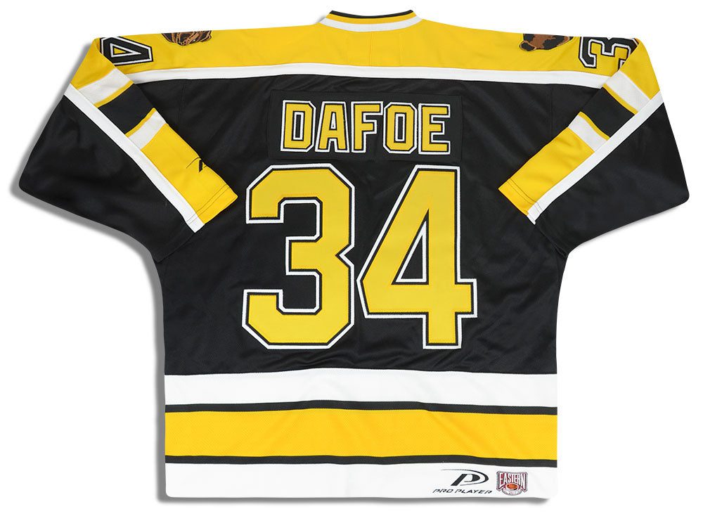 1999-00 BOSTON BRUINS DAFOE #34 PRO PLAYER JERSEY (AWAY) L 2 jlh 0879