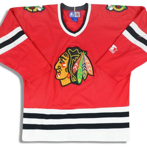1999-00 CHICAGO BLACKHAWKS STARTER JERSEY (AWAY) XL