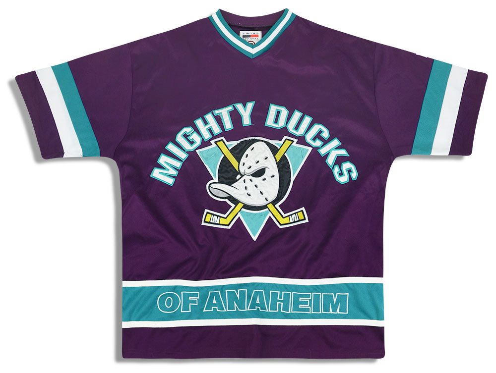 1990's ANAHEIM DUCKS TWINS APPAREL JERSEY M 1 jlh 1385