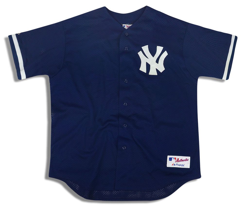 2005-08 NEW YORK YANKEES AUTHENTIC MAJESTIC PRACTICE JERSEY XL 1 jlh 1569