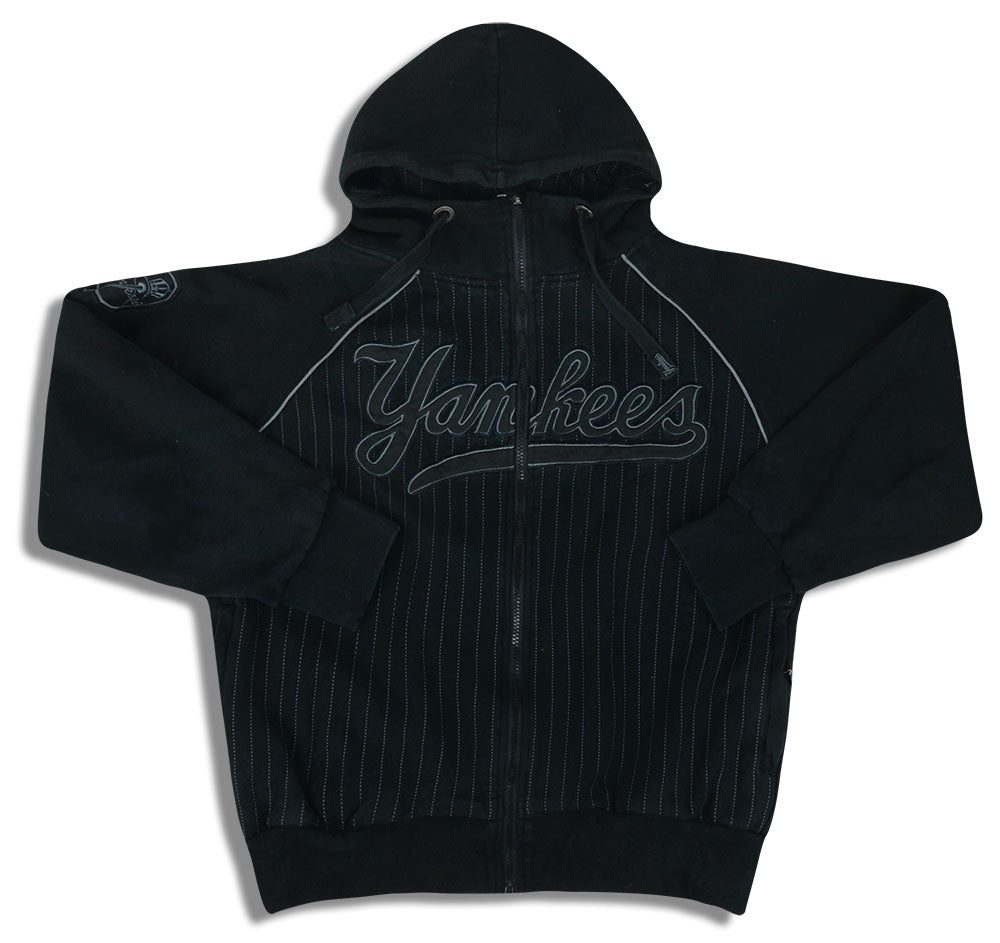 2000’s NEW YORK YANKEES MAJESTIC FULL-ZIP HOODED SWEAT TOP M 1 jlh 1808