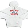 2000’s NEW YORK YANKEES FULL-ZIP HOODED SWEAT TOP XL 5 jlh 1816