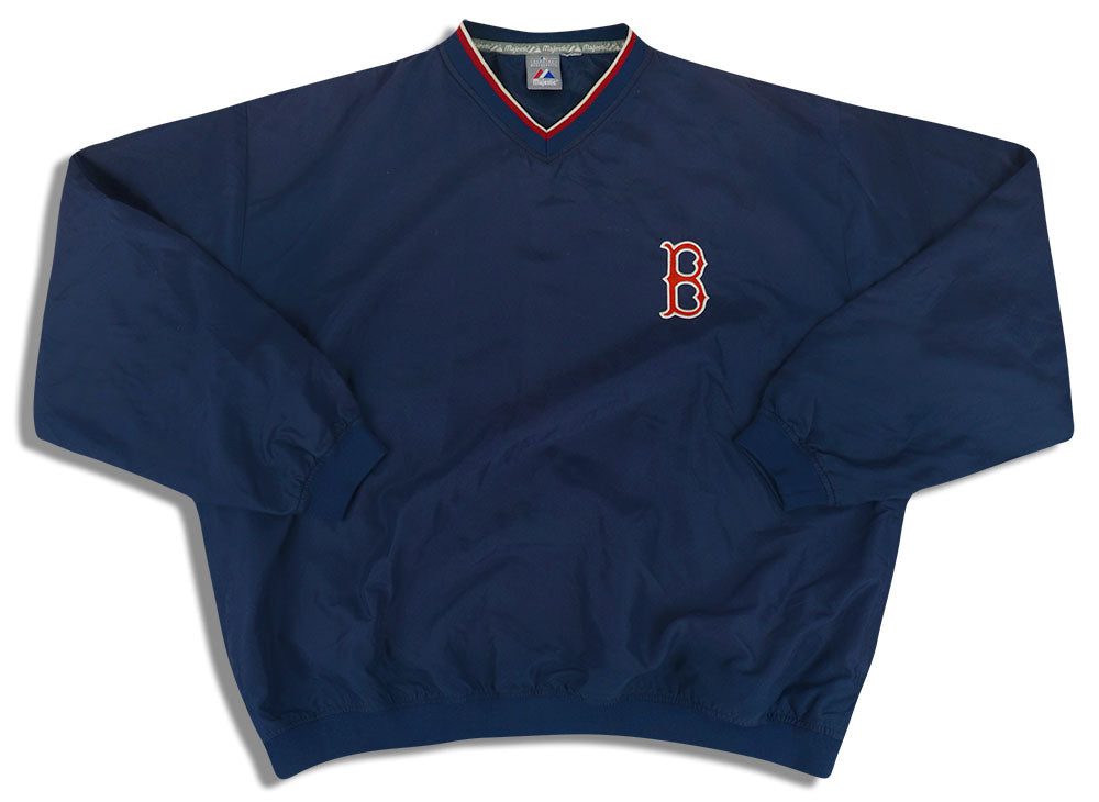 2000's BOSTON RED SOX MAJESTIC PULLOVER WINDBREAKER JACKET XXL 1 jlh 1846