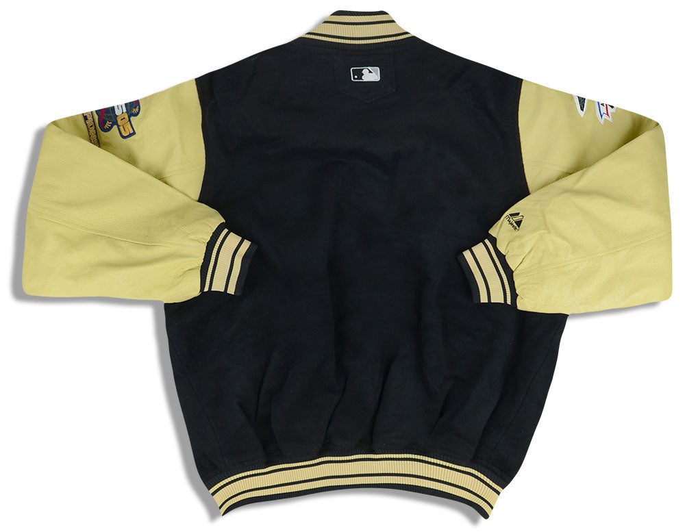 2005 CHICAGO WHITE SOX MAJESTIC WORLD SERIES CHAMPIONS VARSITY JACKET M 2 jlh 1945