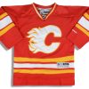 2009-13 CALGARY FLAMES REEBOK JERSEY (ALTERNATE) Y 2 jlh 2005