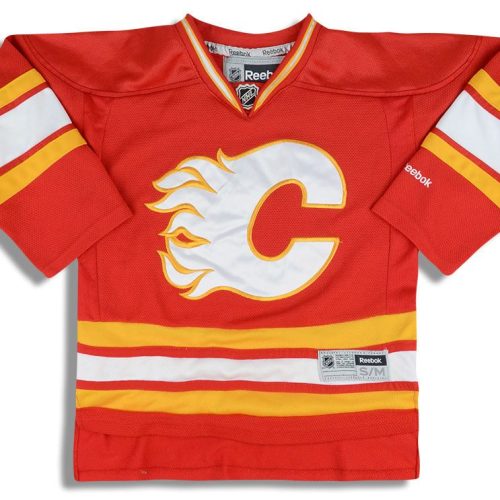2009-13 CALGARY FLAMES REEBOK JERSEY (ALTERNATE) Y