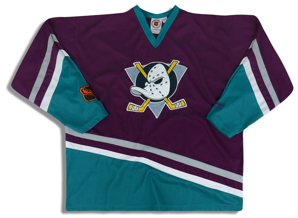 1990's ANAHEIM DUCKS #22 CAMPRI TEAMLINE JERSEY (AWAY) L 1 jlh 2017