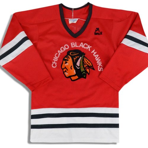 1990's CHICAGO BLACKHAWKS MERTL #10 CROSSBAR JERSEY S