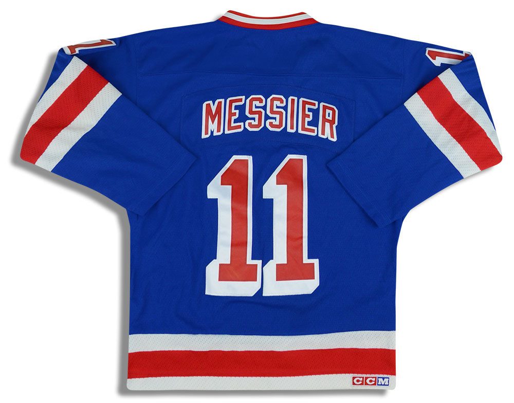 1993-94 NEW YORK RANGERS MESSIER #11 CCM JERSEY (AWAY) Y 2 jlh 2592
