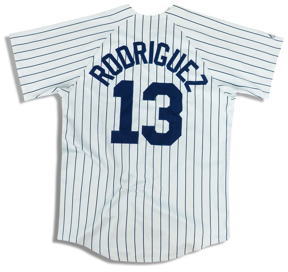 2004-08 NEW YORK YANKEES RODRIGUEZ #13 MAJESTIC JERSEY (HOME) M 2 jlh 2607 2