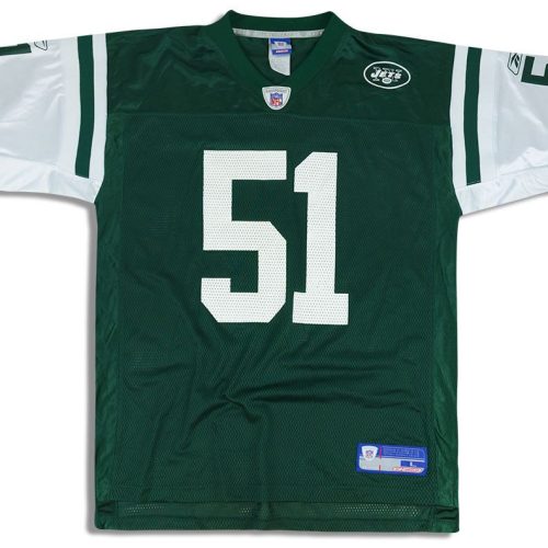 2004 NEW YORK JETS VILMA #51 REEBOK ON FIELD JERSEY (HOME) L