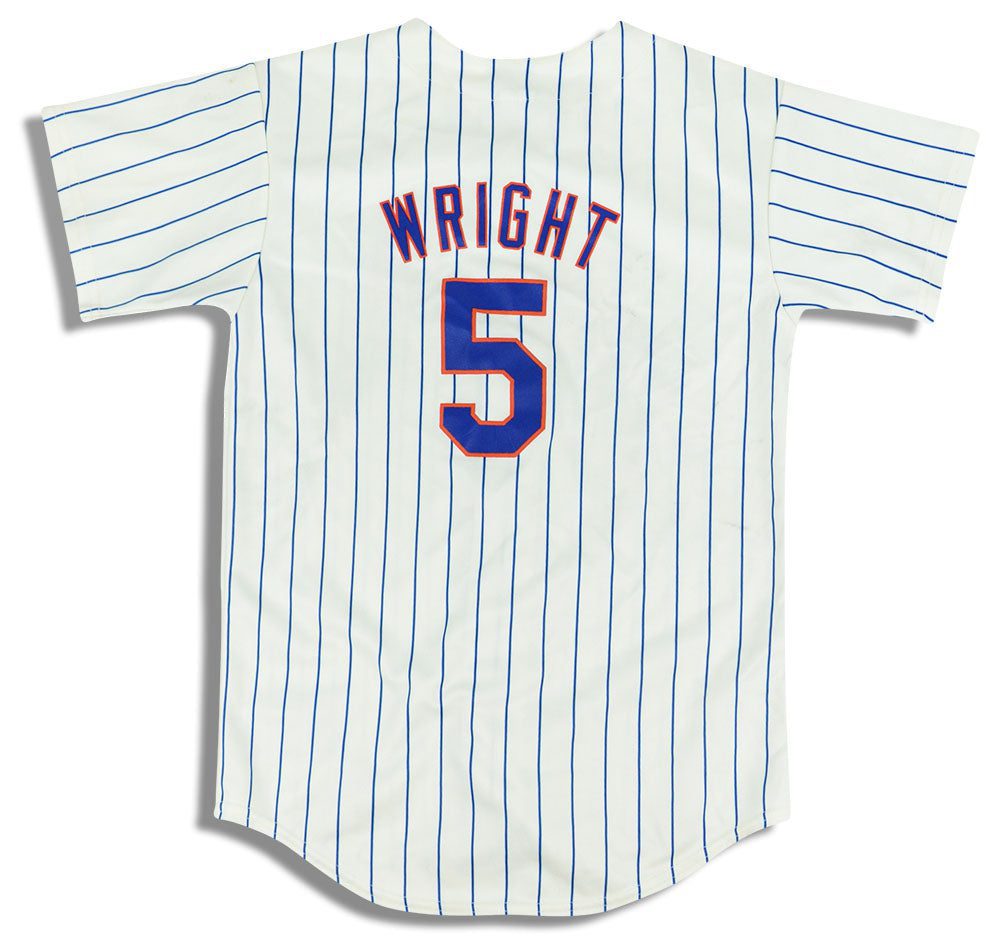 2012-13 NEW YORK METS WRIGHT #5 MAJESTIC JERSEY (HOME) Y 2 jlh 3203