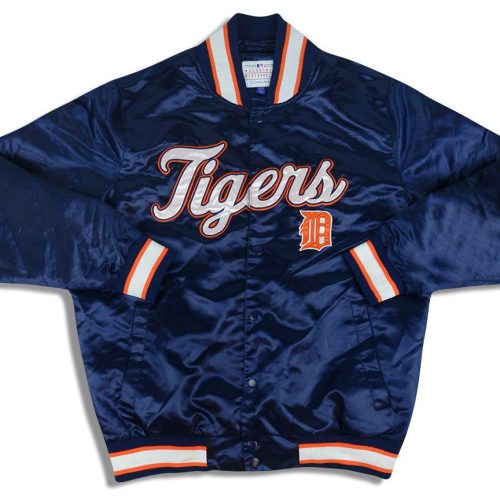 1990's DETROIT TIGERS SATIN VARSITY JACKET XL