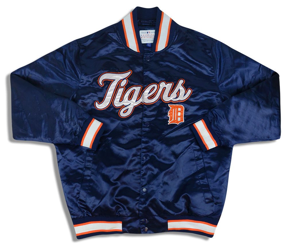 1990's DETROIT TIGERS SATIN VARSITY JACKET XL 1 jlh 3529