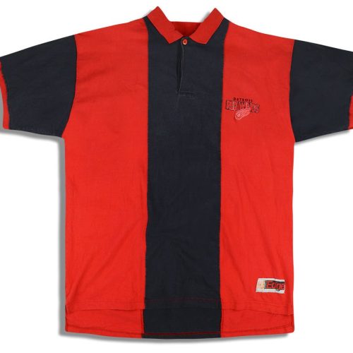 1990's DETROIT RED WINGS PRO EDGE POLO SHIRT L