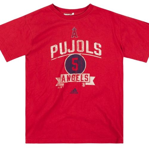 2010's LA ANGELS PUJOLS ADIDAS GRAPHIC TEE Y