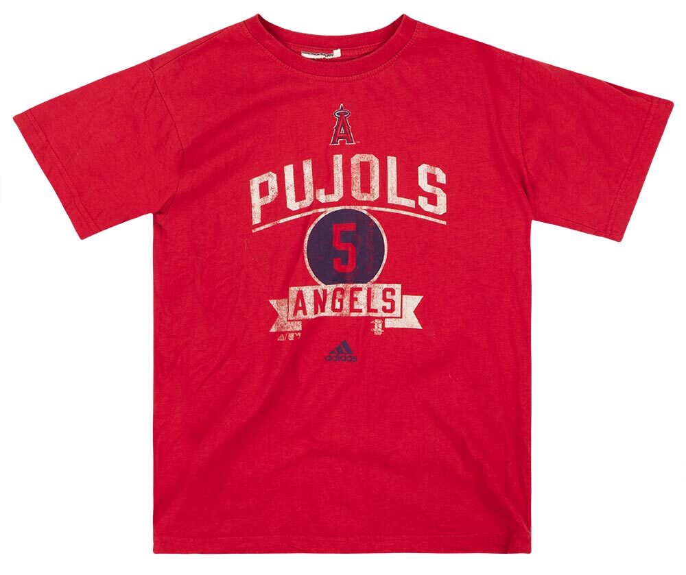 2010's LA ANGELS PUJOLS ADIDAS GRAPHIC TEE Y 1 laats1001 front
