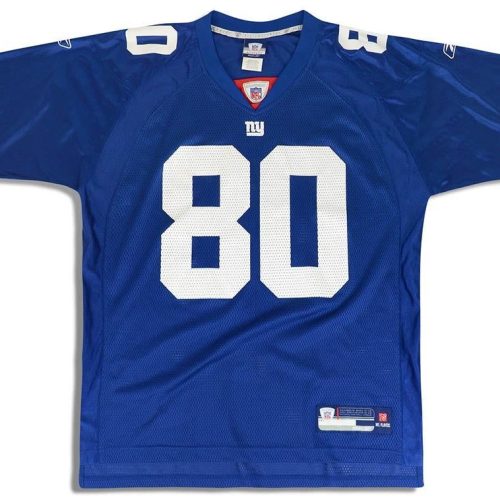 2007 NEW YORK GIANTS SHOCKEY #80 REEBOK ON FIELD JERSEY (HOME) XXL