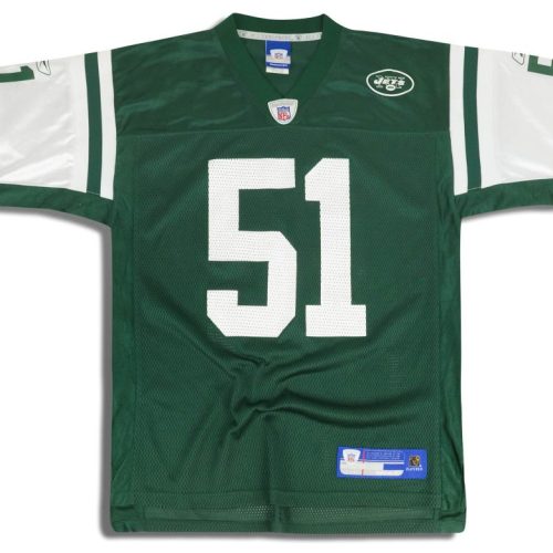 2005-06 NEW YORK JETS VILMA #51 REEBOK ON FIELD JERSEY (HOME) Y