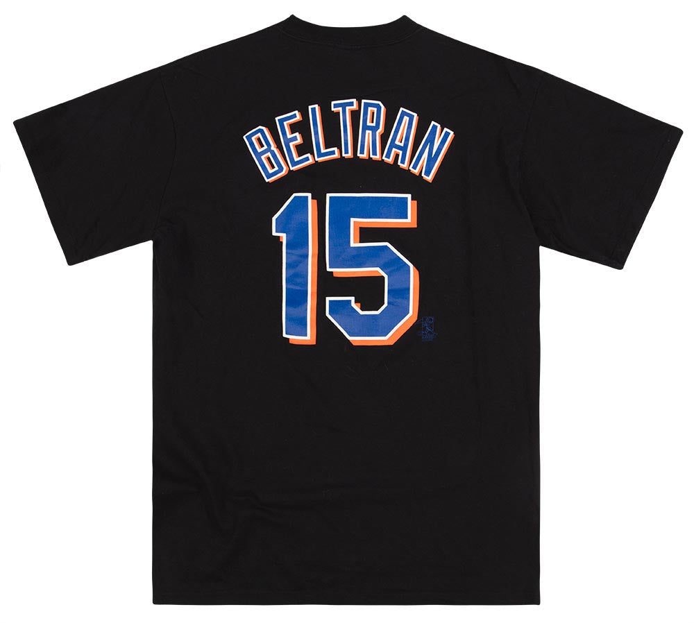 2005-11 NEW YORK METS BELTRAN #15 MAJESTIC TEE L 2 nymts0501 back