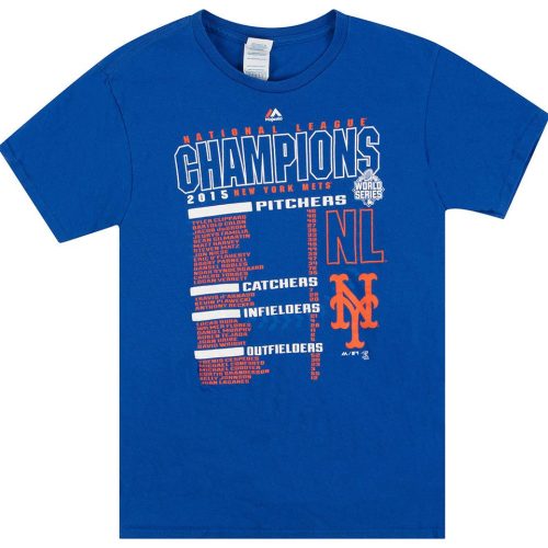 2015 NEW YORK METS NATIONAL LEAGUE CHAMPIONS GRAPHIC TEE S
