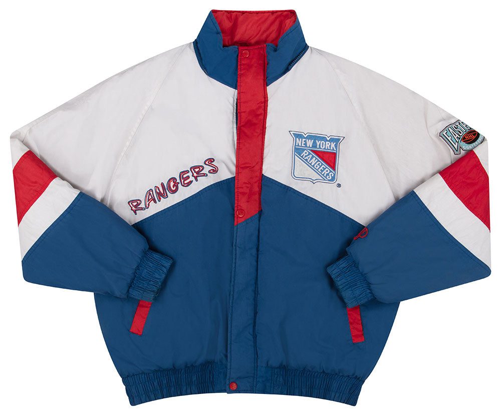 1990's NEW YORK RANGERS PRO PLAYER RAIN COAT XL 1 nyrj9003 front