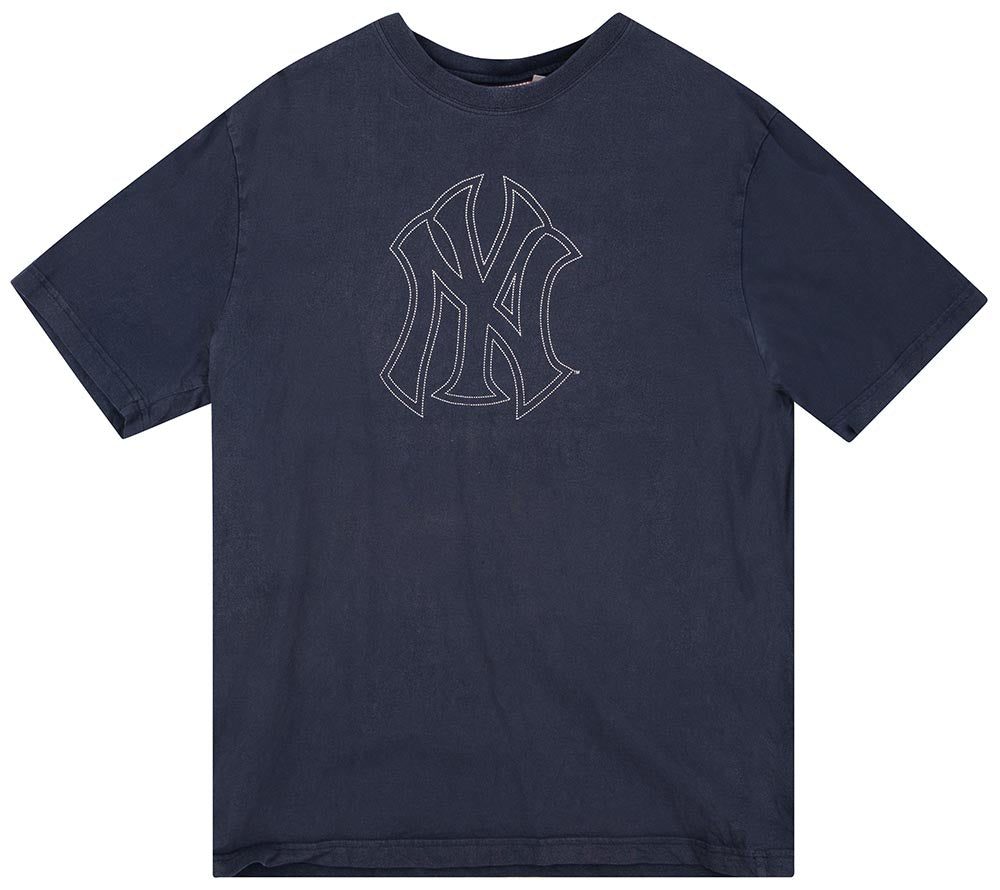 2000's NEW YORK YANKEES MAJESTIC TEE XL 1 nyyt0028 front
