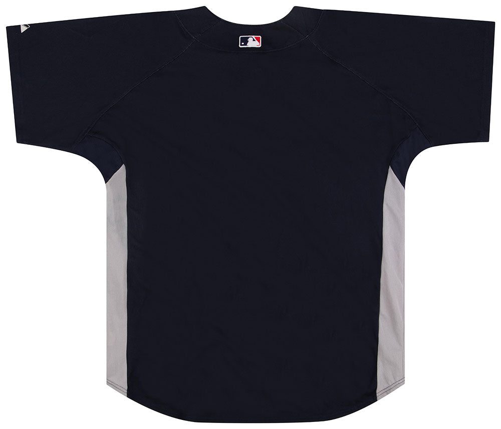 2010's NEW YORK YANKEES AUTHENTIC MAJESTIC COOL BASE BATTING PRACTICE JERSEY L 2 nyytr1003 back