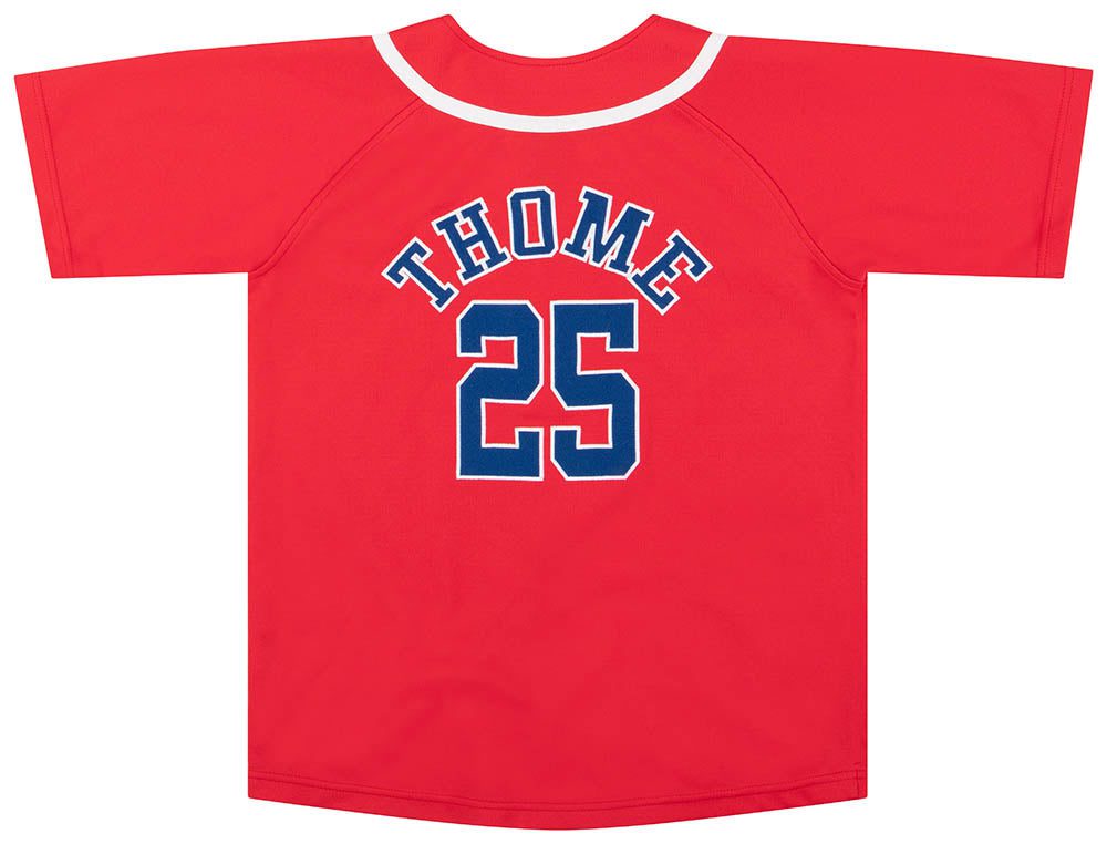 2003-05 PHILADELPHIA PHILLIES THOME #25 NIKE JERSEY Y 2 phlt0302 back