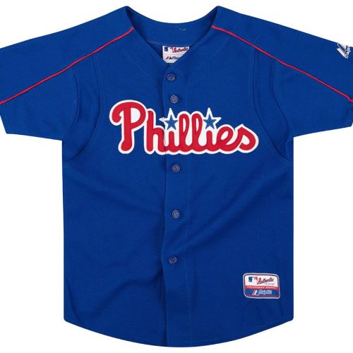 2003-06 PHILADELPHIA PHILLIES AUTHENTIC MAJESTIC BATTING PRACTICE JERSEY Y