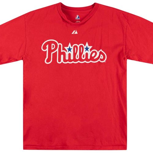 2010 PHILADELPHIA PHILLIES IBANEZ #29 MAJESTIC GRAPHIC TEE M