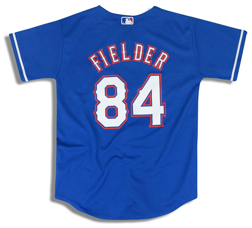 2014-15 TEXAS RANGERS FIELDER #84 MAJESTIC COOL BASE JERSEY (ALTERNATE) Y 2 rant1401 back