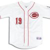 2007-10 CINCINNATI REDS VOTTO #19 MAJESTIC JERSEY (HOME) L 3 redh0701 front