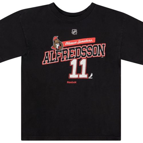 2007-10 OTTAWA SENATORS ALFREDSSON #11 REEBOK TEE Y