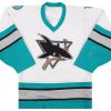 1990's SAN JOSE SHARKS CCM JERSEY (HOME) M 4 sjsh9001 front