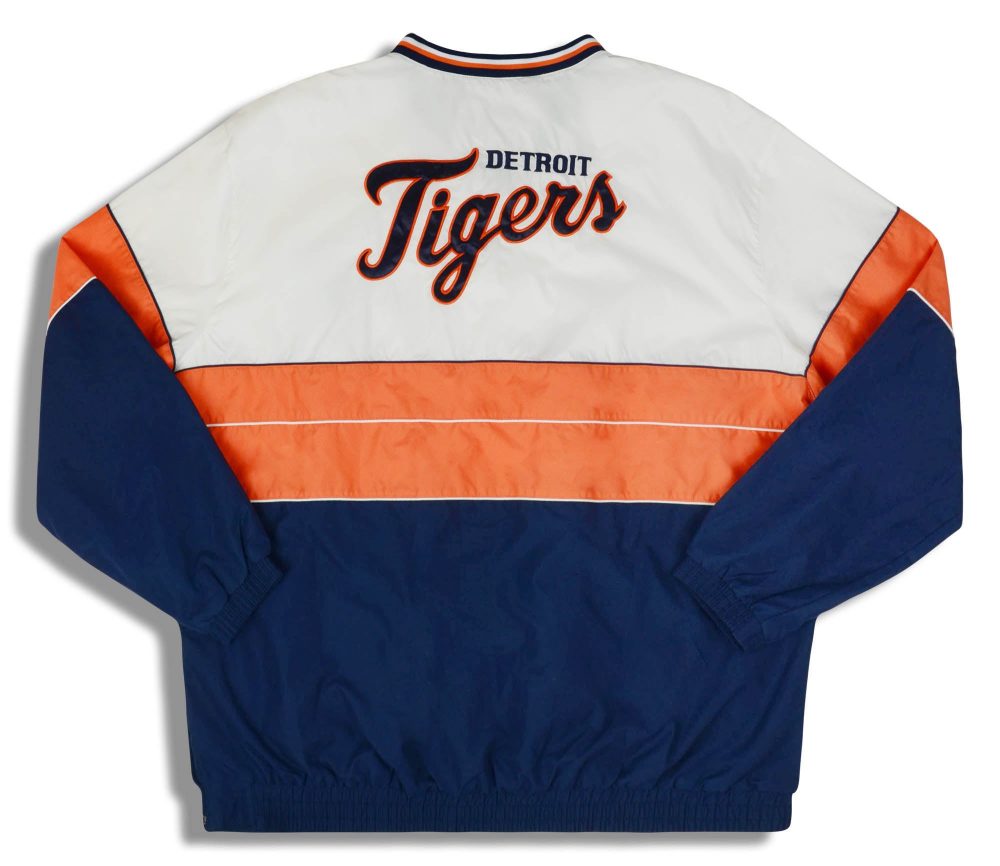 1990's DETROIT TIGERS PULLOVER JACKET XXL 2 tigj9001 back