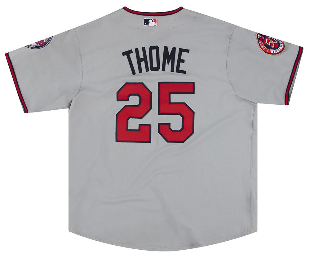 2010 MINNESOTA TWINS THOME #25 AUTHENTIC MAJESTIC JERSEY (AWAY) XXL 2 twia1001 back