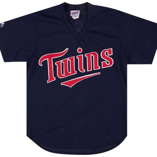 1990's MINNESOTA TWINS MAJESTIC DIAMOND COLLECTION PRACTICE JERSEY XL