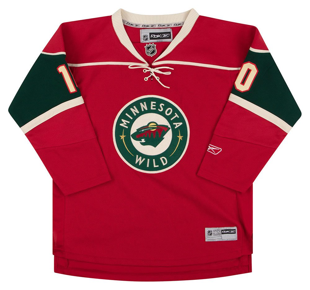 2007-09 MINNESOTA WILD GABORIK #10 REEBOK JERSEY (HOME) Y 1 wldh0702 front