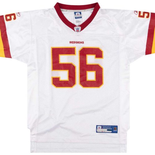 2005 WASHINGTON REDSKINS ARRINGTON #56 REEBOK ON FIELD JERSEY (AWAY) Y